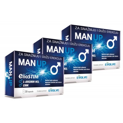 Man Up kapsule za POTENCIJU - 3 KUTIJE / 90 KAPSULA 